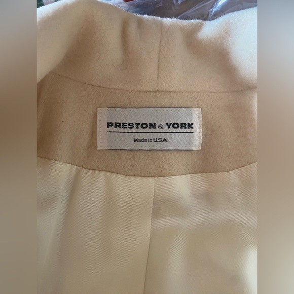 VINTAGE PRESTON & YORK WOOL WINTER DRESS COAT RETRO FULL LENGTH - Picture 10 of 12